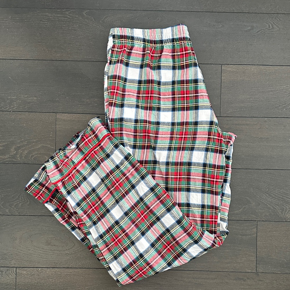 GAP Plaid Pajama Bottoms - Red, Green, White